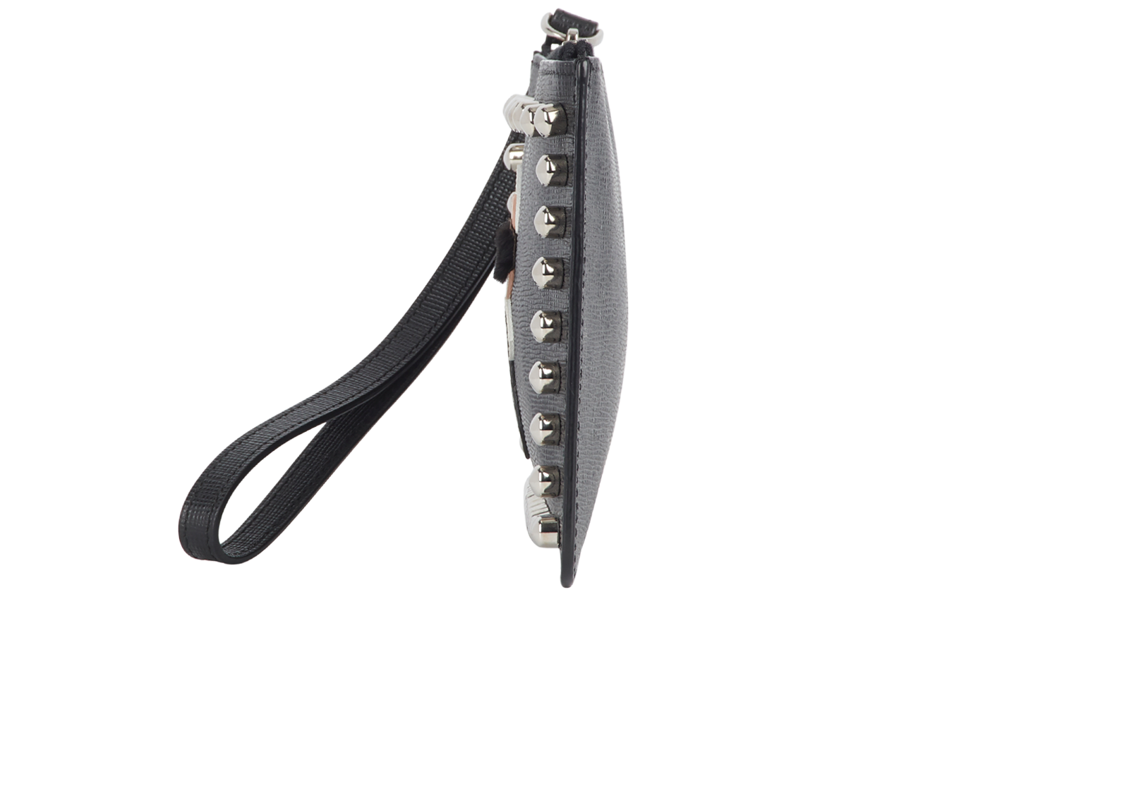 Karlito Wristlet, &pound;195, Handbags, Black, Leather, Bottom view